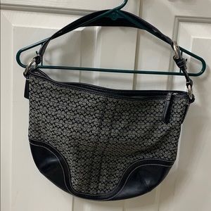 Coach purse. Black and grey purse